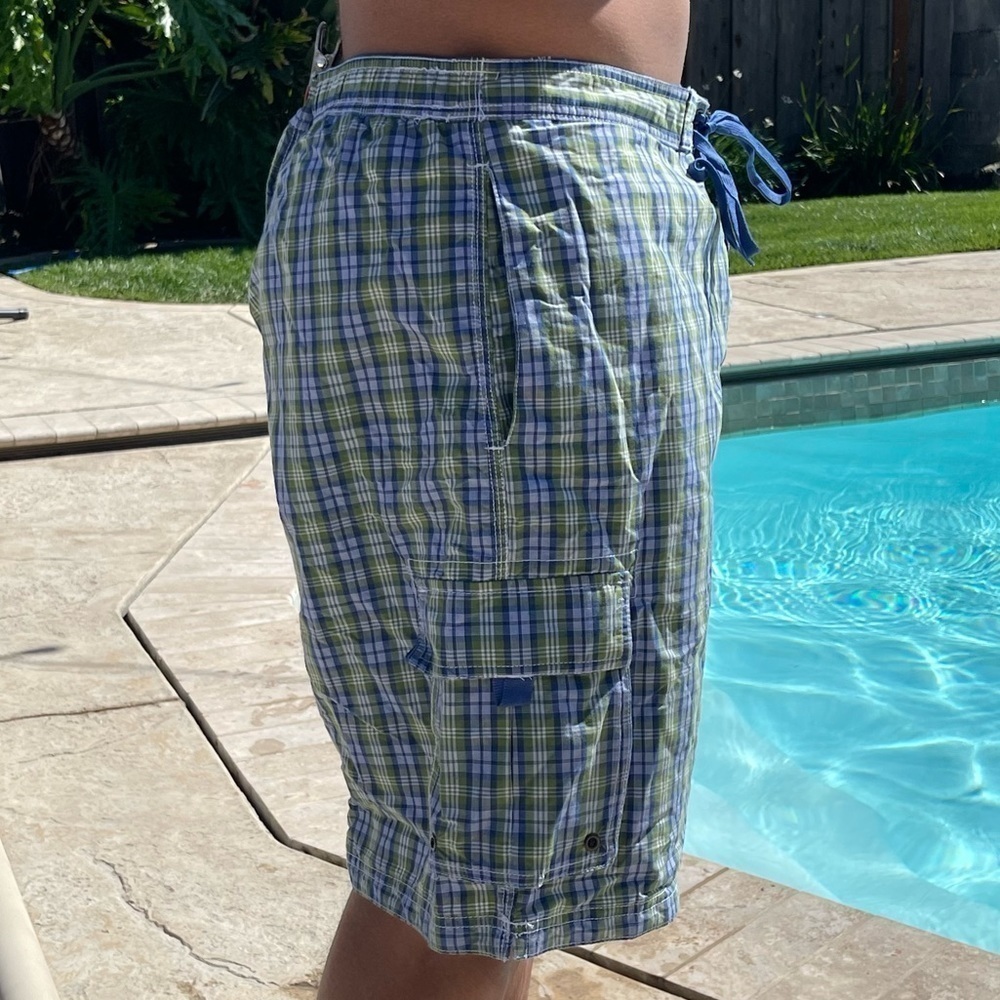 NWT Club Room XL & XXL Spring Tartan Swim Trunks MT18 - Picture 3 of 6